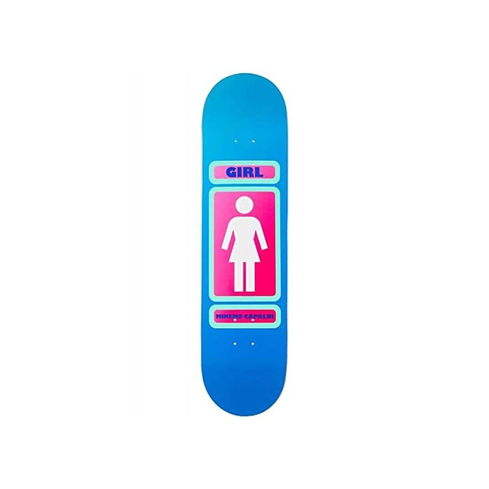 Fitness Girl Skateboard Deck 93 Til Mike Mo - 8.375 Inch Azul Rosado