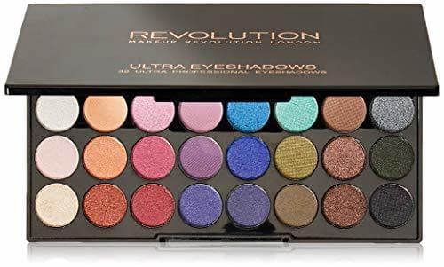 Belleza Maquillaje Revolution - Paleta de sombra de ojos Mermaids Forever con 32