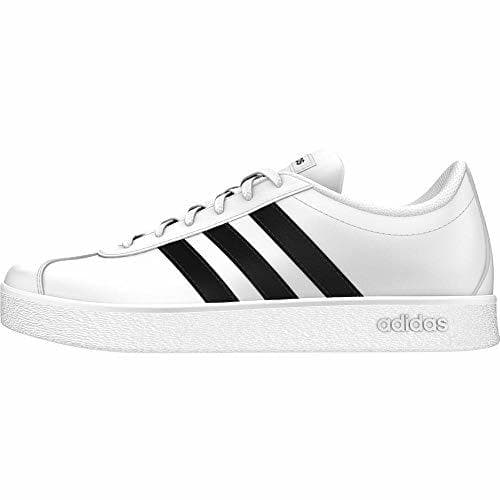 Moda Adidas VL Court 2.0 K, Zapatillas Unisex Niños, Blanco