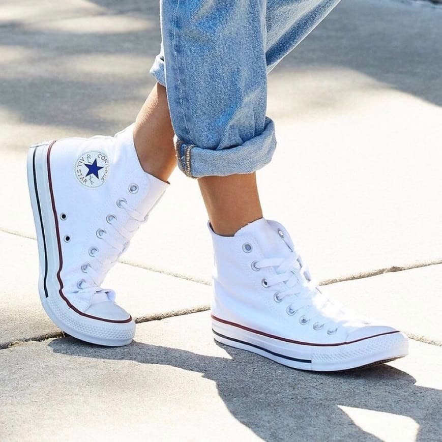 Moda Converse Chuck Taylor Hi, Zapatillas Unisex, Blanco