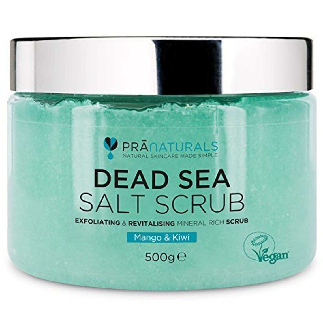 Beauty PraNaturals Exfoliante Corporal de Sal del Mar Muerto Mezclado con Aceites de