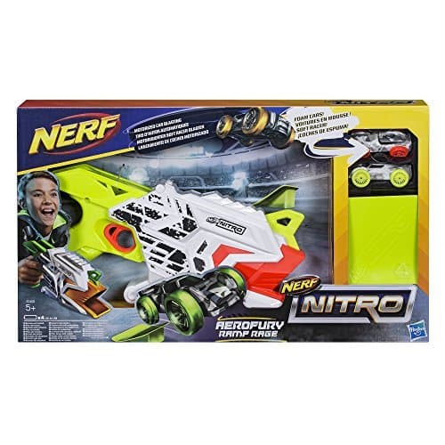 Place Nerf Nitro- Nitro AeroFury Ramp Rage Hypershot, Color Oro, Naranja, Blanco