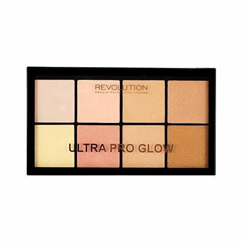 Belleza Makeup Revolution Ultra Pro Glow Highlighter Palette Paleta rozświetlaczy do twarzy