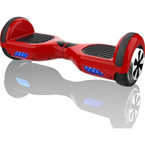 Fitness Hoverboard Denver HBO-6610 RED. Batería recargable incorporada. 2 motores de 250 W.