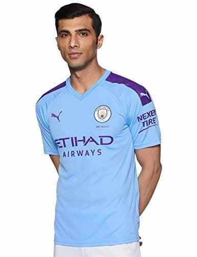 Fitness Puma Men's MCFC HOME Shirt Replica SS with Sponsor Logo Jersey