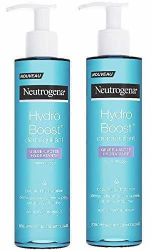 Belleza Neutrogena Hydro Boost desmaquillante gelificante y lechoso – Juego de 2 unidades