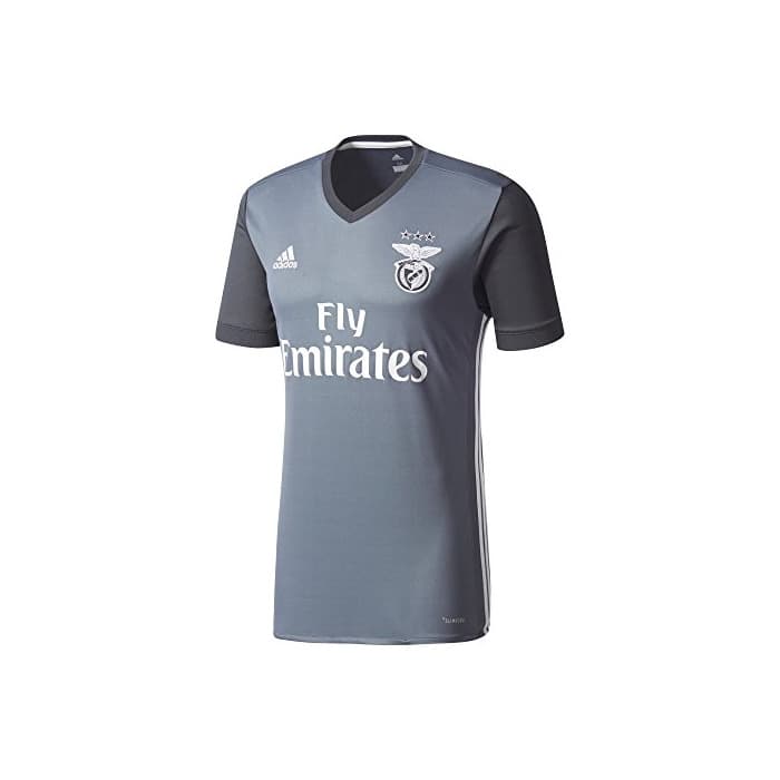 Fitness adidas SLB A JSY Camiseta 2ª Equipación Benfica 2017-2018, Hombre, Gris