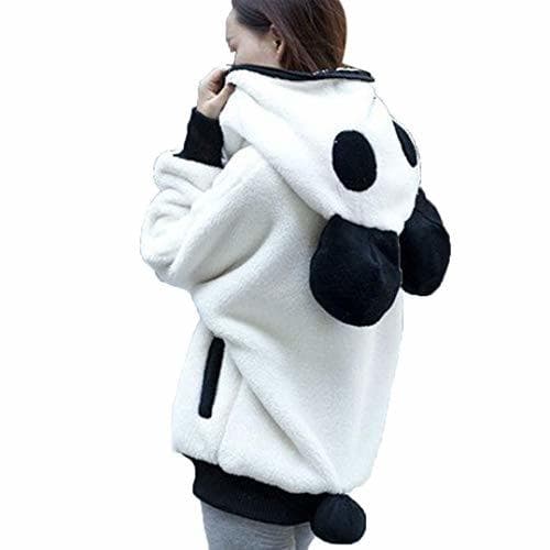 Moda Overdose Lindo Oso Oreja Panda Invierno CáLido con Capucha Capa Mejor Venta