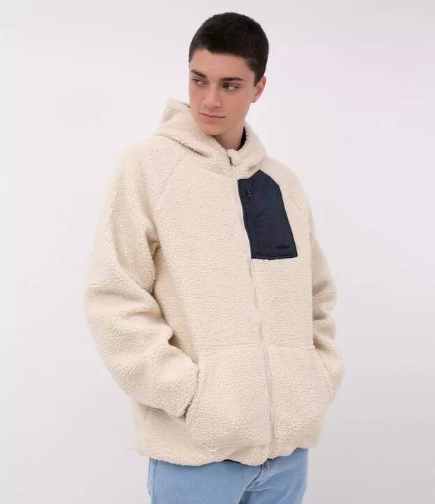 Moda CASACO SHERPA COM CAPUZ