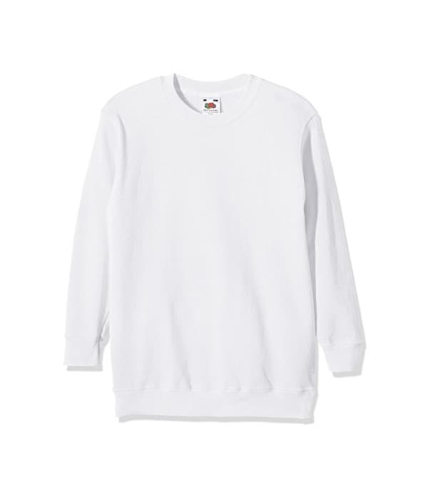 Fashion Fruit of the Loom, Sudadera Infantil, Blanco