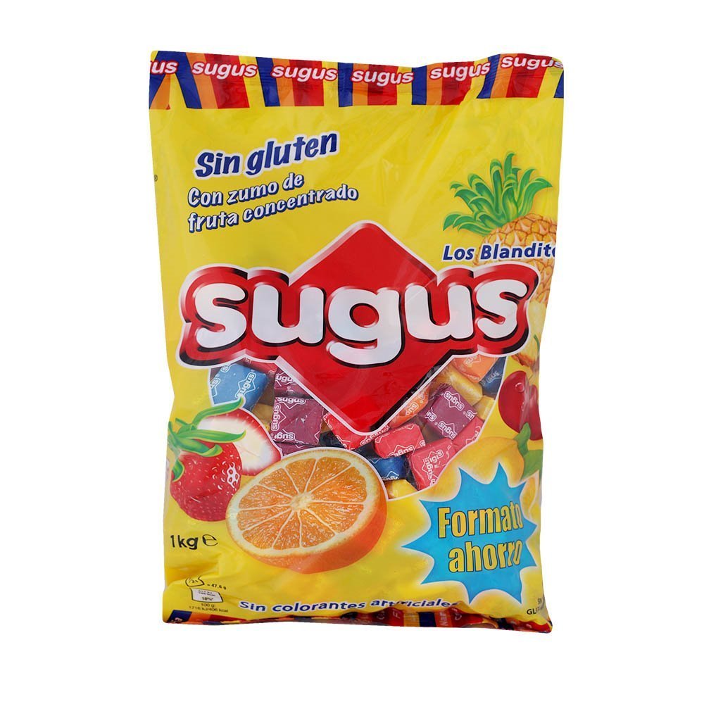 Moda Sugus - Caramelos blandos con zumo de fruta, 1 Kg