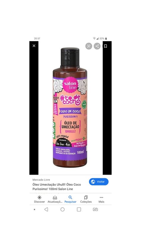 Product Óleo de coco salon line