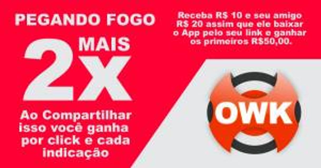 Moda Ganhe R$10 e seu amigo R$20 assim q ele utilizar o Obiwank