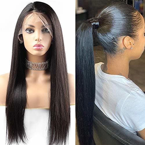 Product Giannay Straight Lace Front Wigs Glueless Wig for Black Women Synthetic Lace