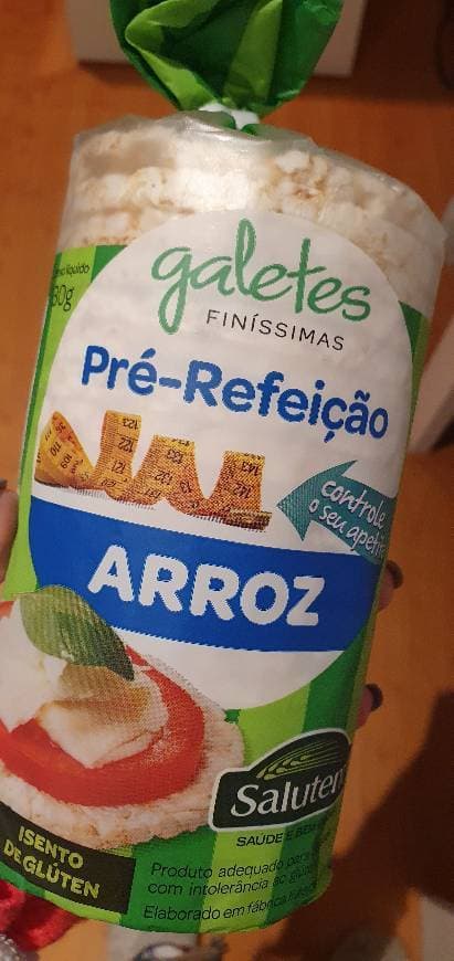 Fashion Saluten Galetes Finíssimas de arroz c/ sal 