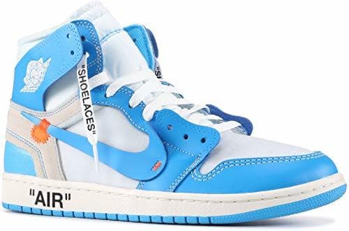 Product Nike Mens Air Jordan 1 X Off White NRG UNC White/Dark Powder