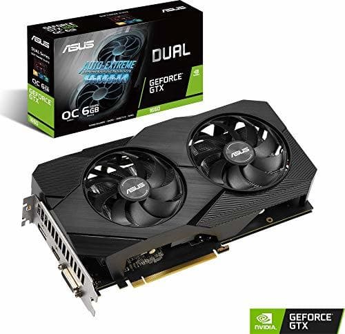 Electrónica ASUS DUAL-GTX1660-O6G-EVO - Tarjeta gráfica de 6GB GDDR5 alcanza Frecuencias de refresco