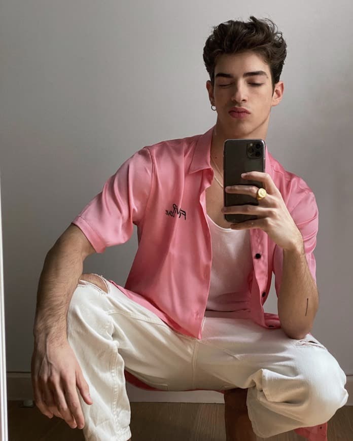 Fashion pink shirt