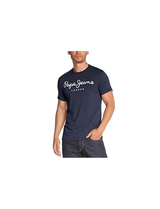 Moda Pepe Jeans Original Stretch PM501594 Camiseta, Azul