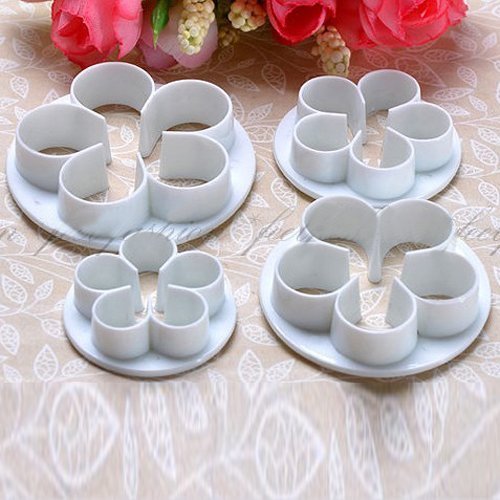 Producto nicebuty 4pcs/set rosa flor decoración de pasteles herramientas accesorios de cocina Cupcake