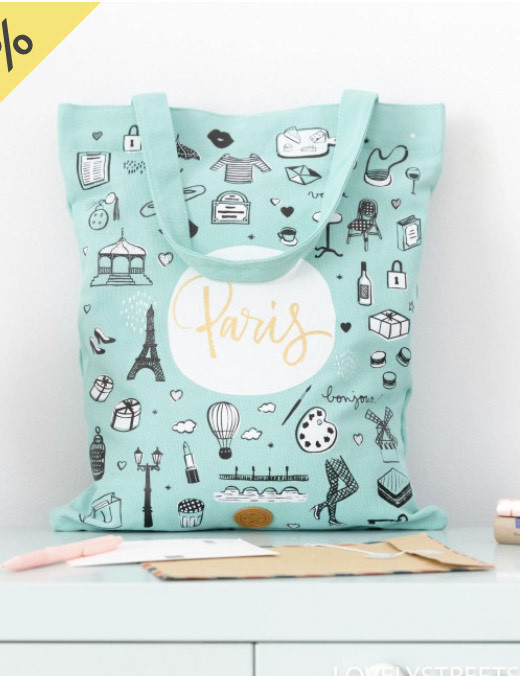 Product Tote bag Paris - Lovely Streets - Mr