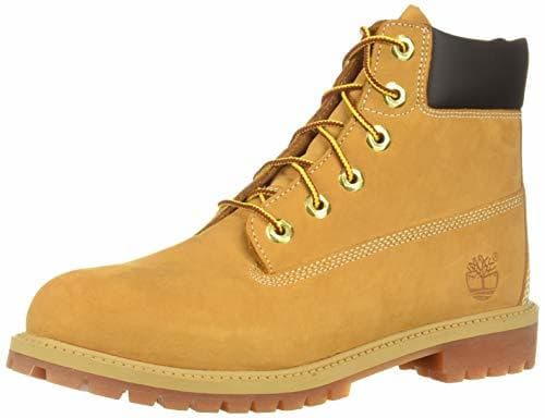 Fashion Timberland 6-Inch Premium WP, Botas Clasicas Unisex Niñitos, Amarillo