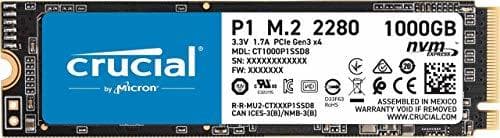 Electrónica Crucial P1 CT1000P1SSD8 - Disco Duro sólido Interno SSD de 1 TB