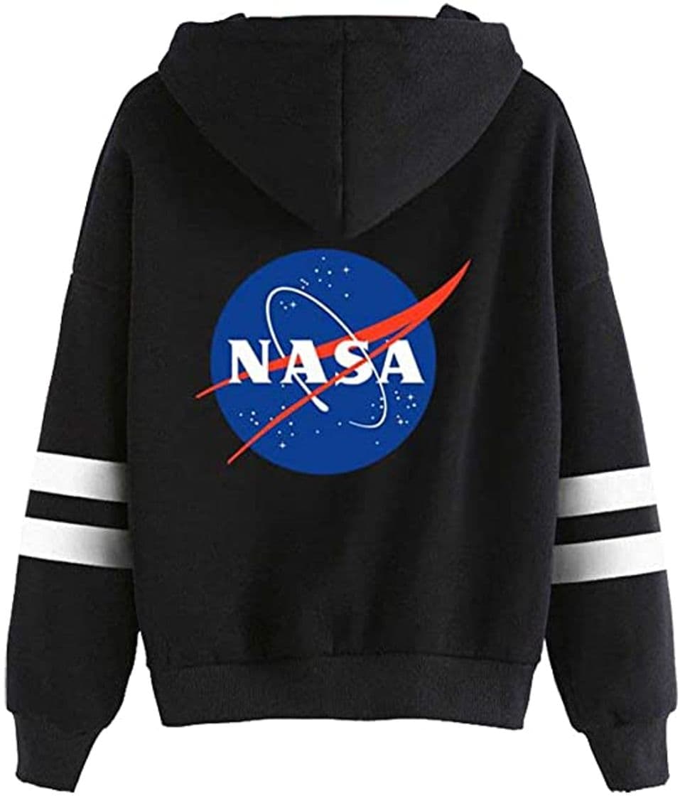 Producto EMILYLE Mujer NASA Aeronautico Sudadera con Capucha Manga Larga Deportiva. L