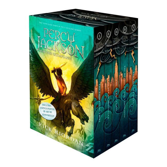 Libro Percy Jackson 5 Books Collection Set Pack The Lightning Thief New