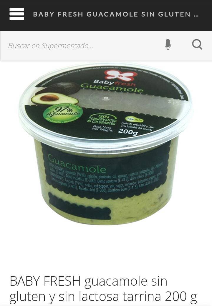 Product Guacamole fresco!