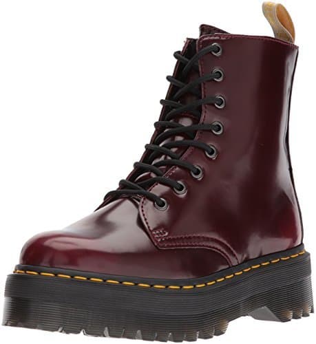 Moda Dr. Martens 2976 botina vegano rojo cereza Cambridge Cepillo rojo burdeos 21802600,