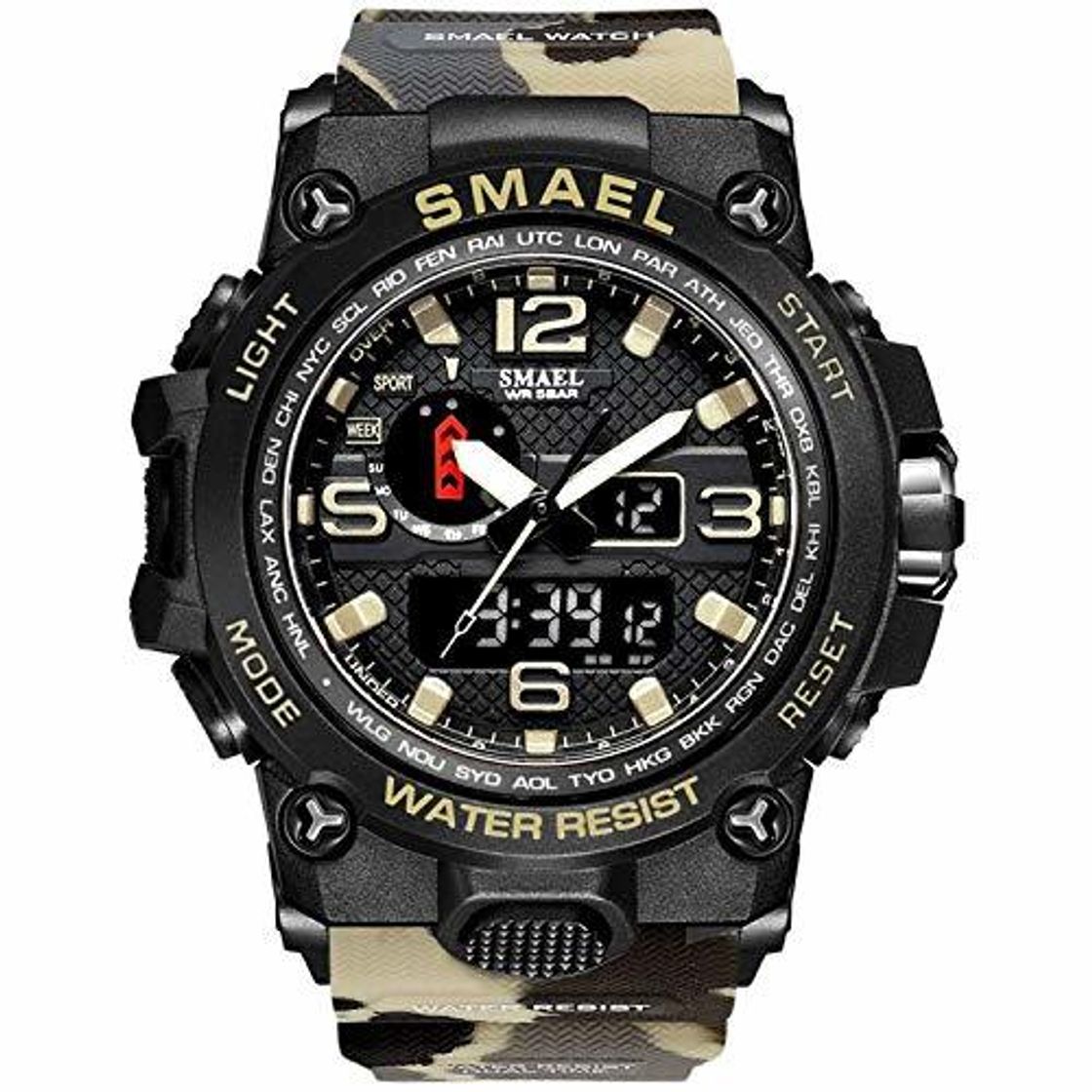 Producto Smael Reloj Militar para Hombre Reloj De Pulsera Impermeable De 50 M