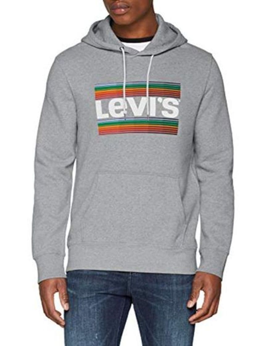 Moda Levi's Graphic Po Hoodie- B Capucha, Gris