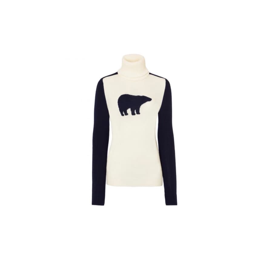 Product WOMEN’S MERINO WOOL BEAR SWEATER SNOW WHITE