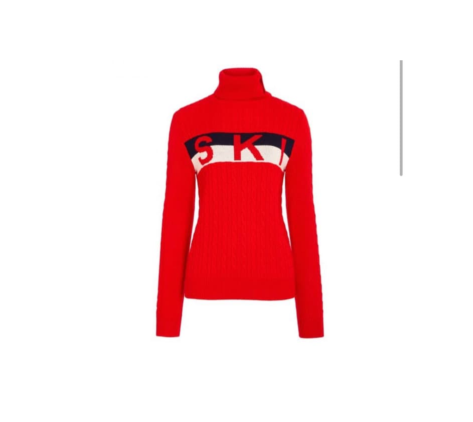 Product WOMEN’S MERINO WOOL TURTLENECK SKI SWEATER RED