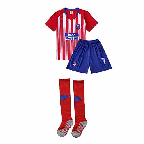 Producto PAOFU-Kits de Camiseta de Fútbol para Niño Atlético Madrid Griezmann NO.7 Ropa