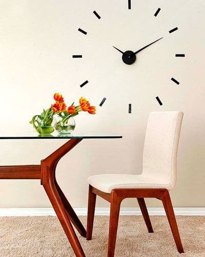 Product XUZHUO Reloj de Pared Blanco Simple Hierro Creativo Decoración Vintage Relogio De