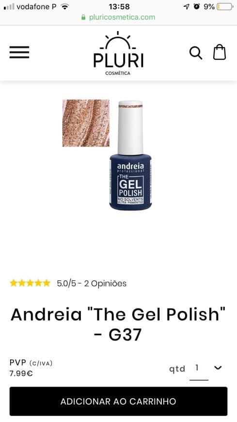 Product Verniz gel Andreia 