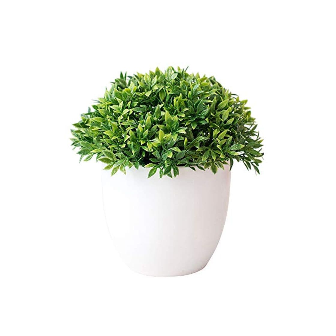 Producto YH Plantas en macetas de plástico Artificial Mini Plantas Verdes Falsas con Maceta para decoración de estantería de baño de Oficina en el hogar