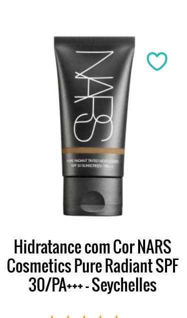 Fashion Hidratance com cor Nars 