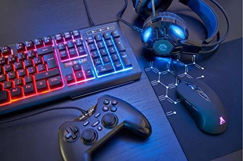 Electronic THE G-LAB - COMBO PALLADIUM - Paquete Gaming Completo - Teclado ES