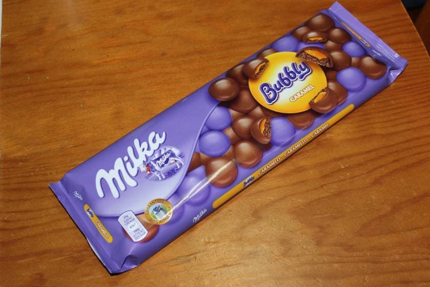 Product Milka Bubbly Caramel