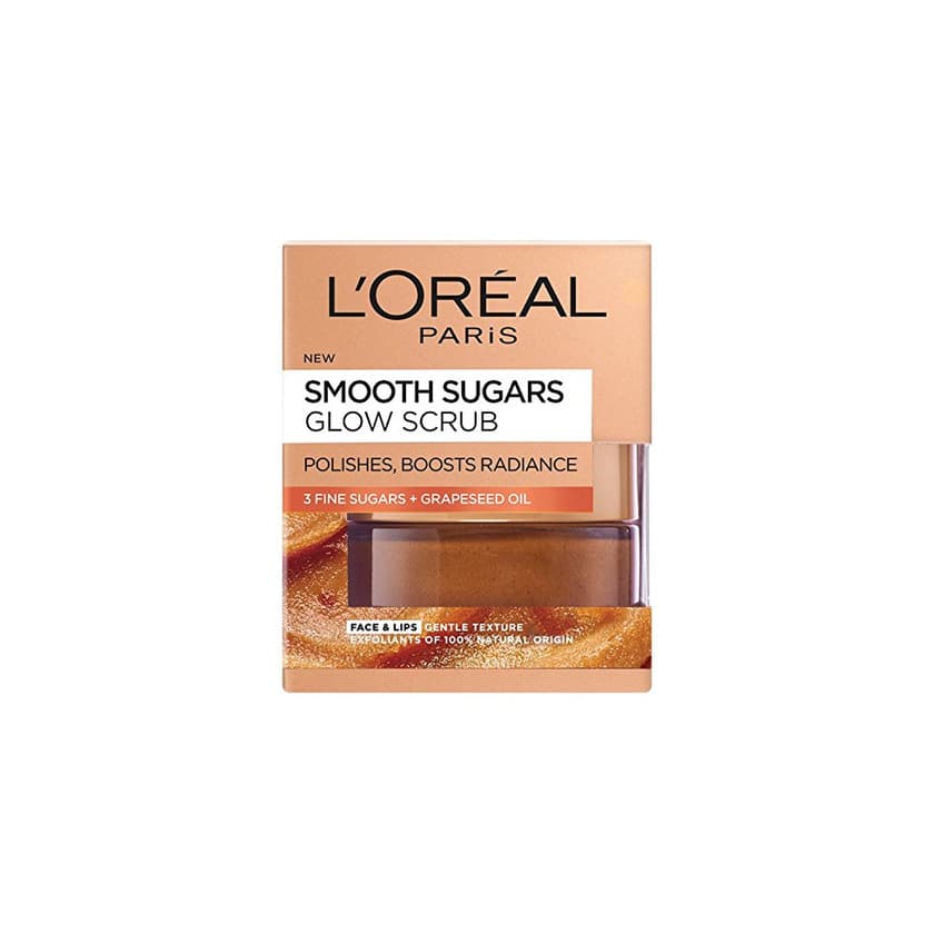 Beauty L 'Oreal París suave azúcar Glow Semilla de Uva cara y labios