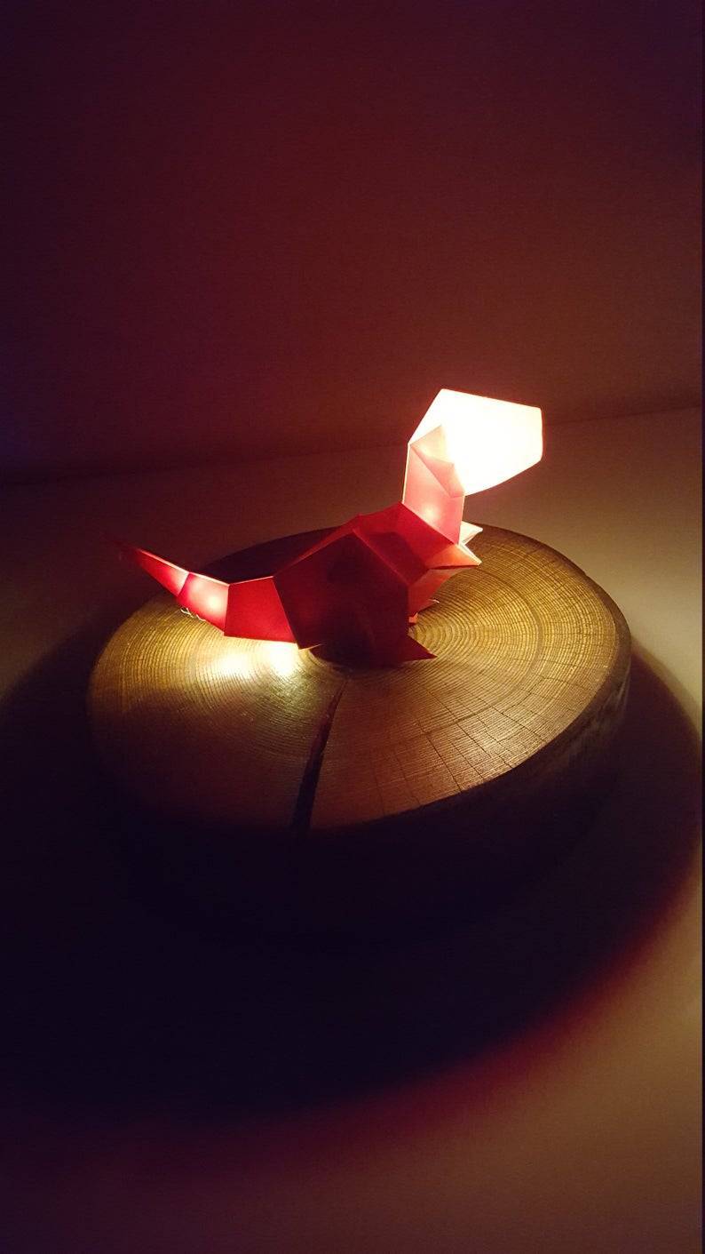 Product Origami dinosaur lamp