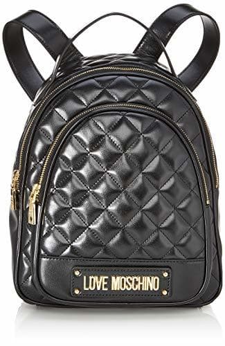 Fashion Love Moschino - Borsa Quilted Nappa Pu, Bolsos mochila Mujer, Negro