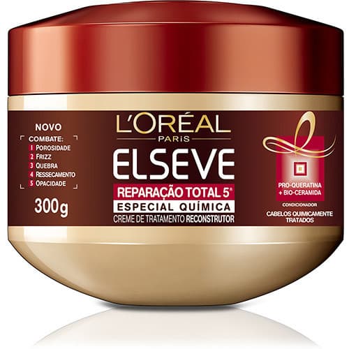 Fashion Creme de Tratamento Reparação Total 5 Química 300 ml - Elsév