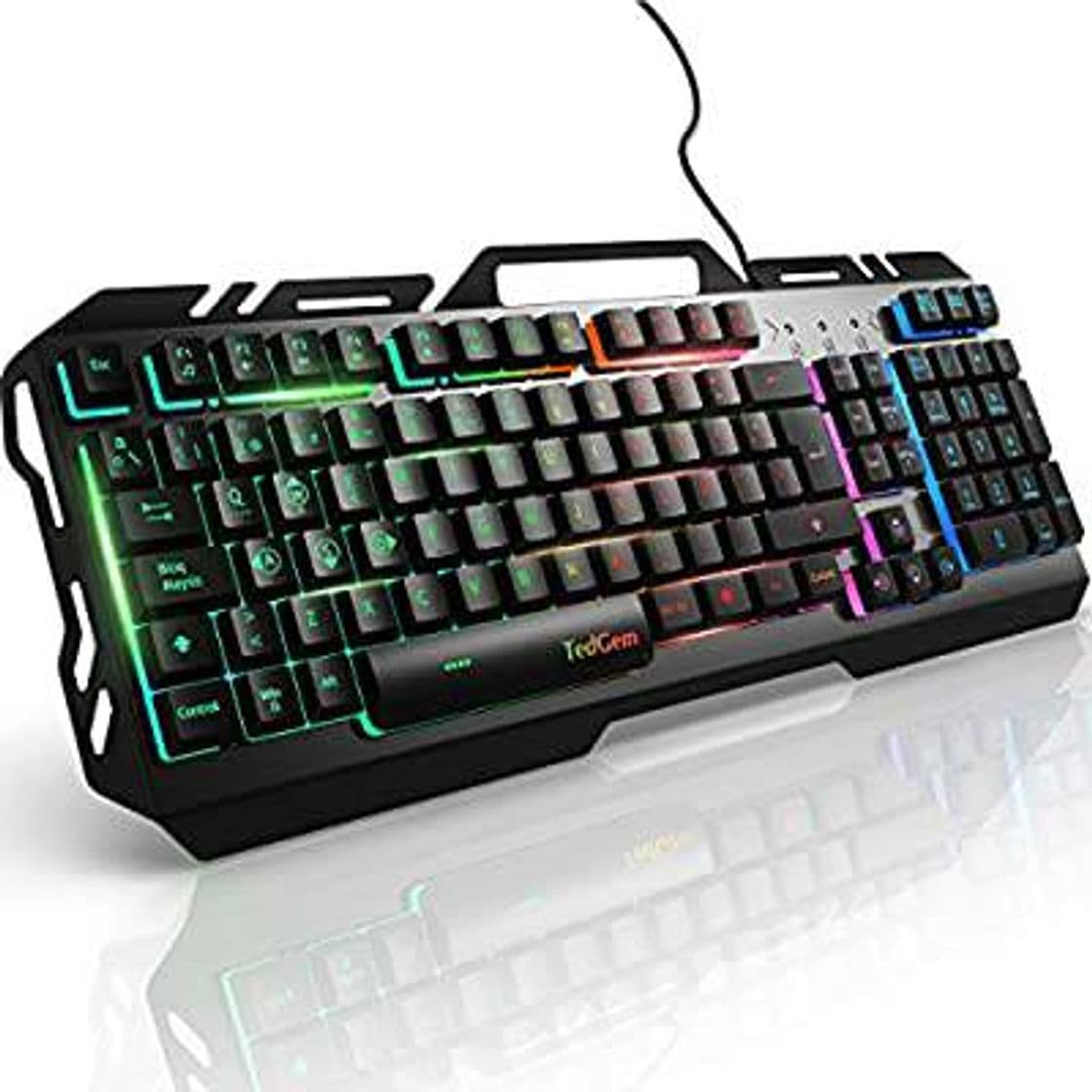 Electronic Teclados Gaming, TedGem Teclado Gaming, Teclado USB, Teclado Gaming PS4 LED Retroiluminado