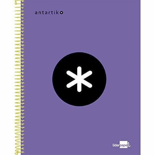 Product Liderpapel Cuaderno Espiral A5 Micro Antartik Tapa Forrada 120H 100 Gr Cuadro