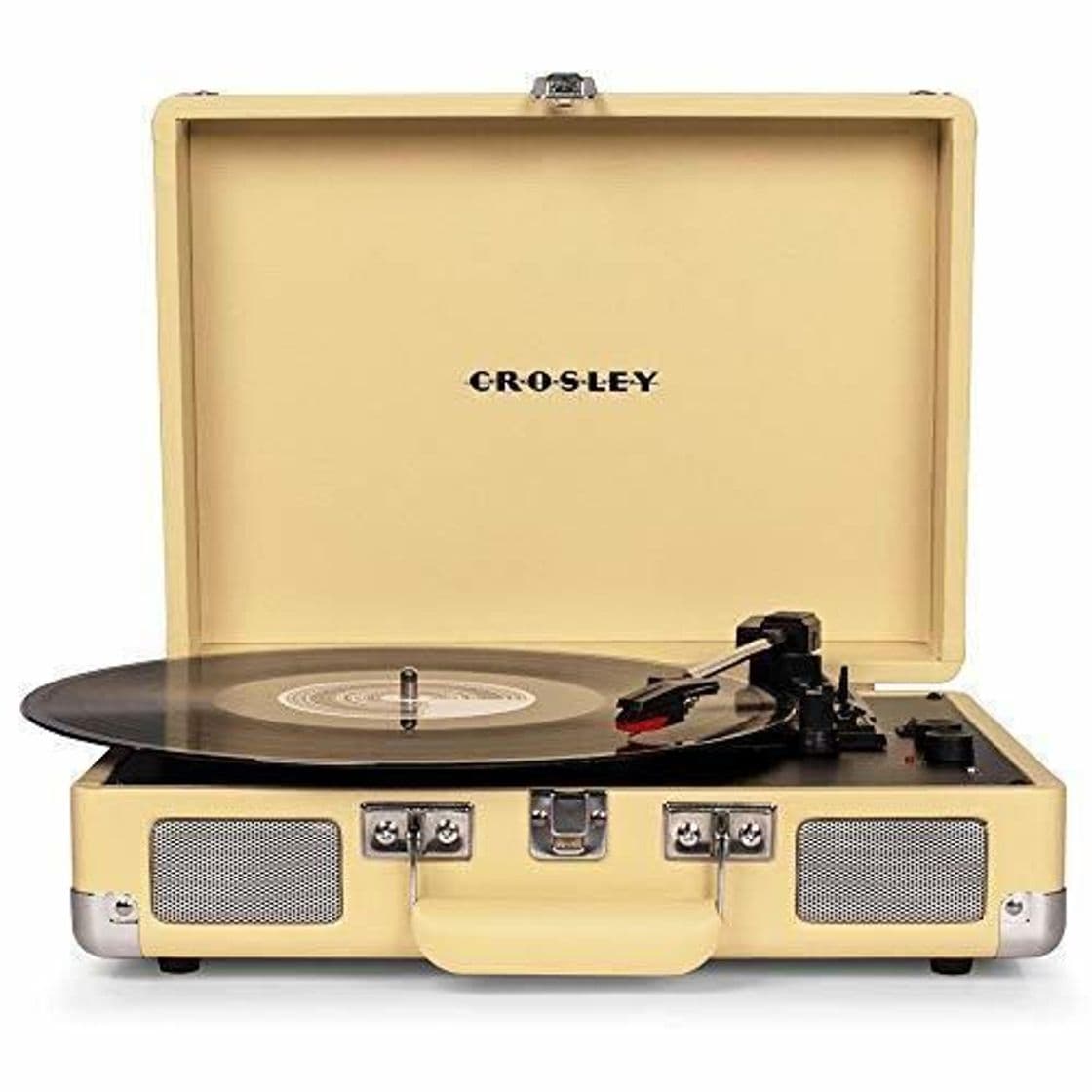 Electronic Crosley Cruiser Deluxe Vintage 3-Speed Bluetooth Suitcase Turntable