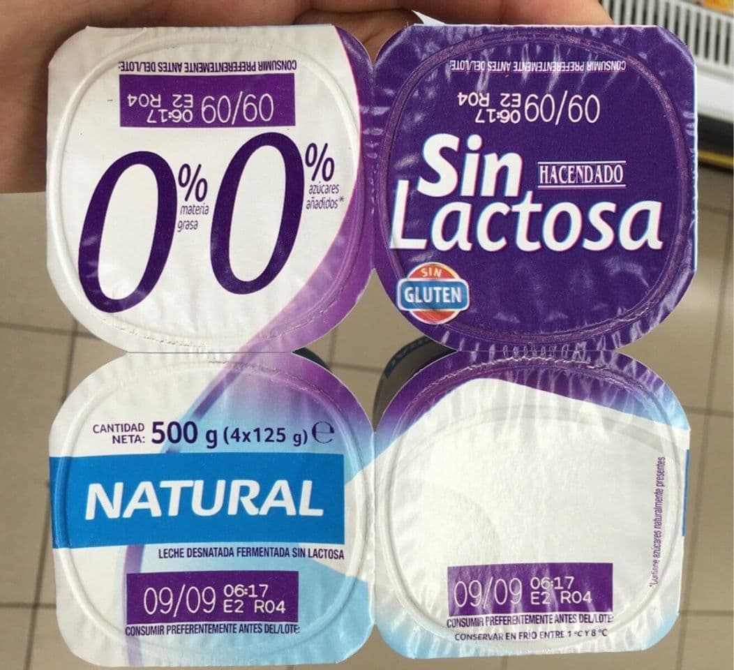 Product Iogurte natural sem lactose 0%